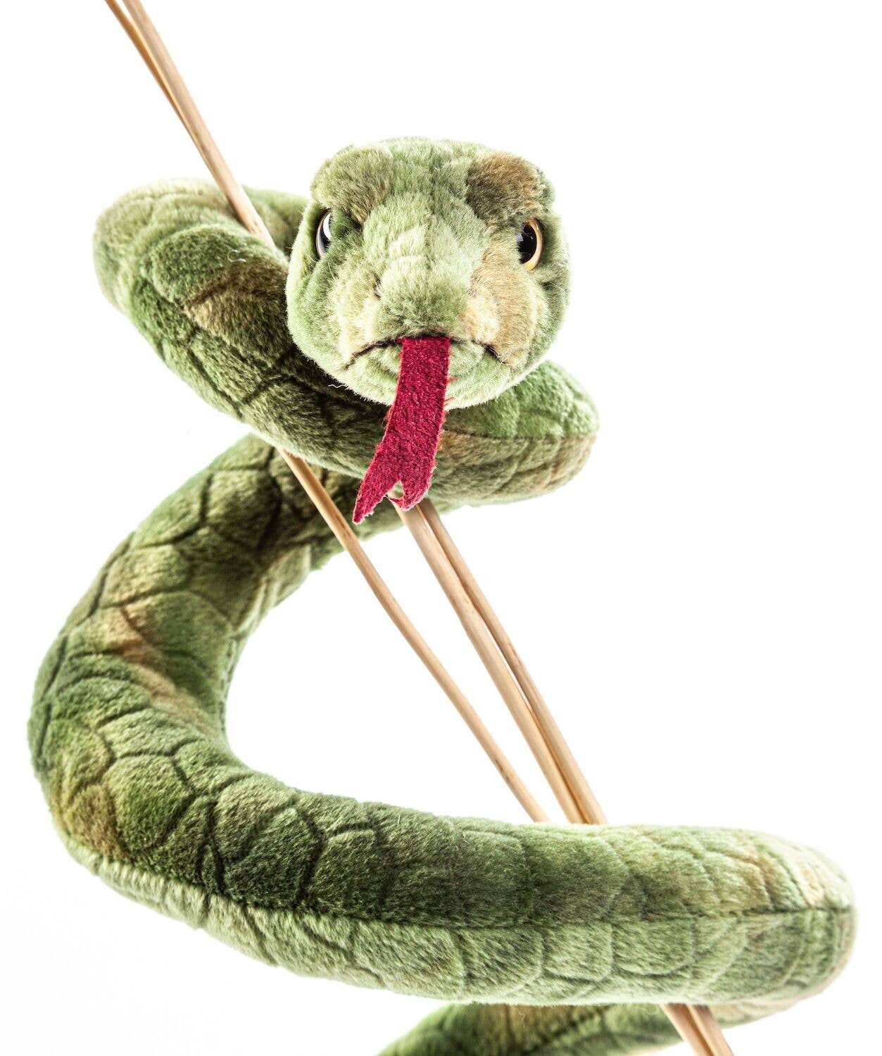 Uni Toys - Green snake - 90 cm (length) - cuddly/plush toy - Guzzgoggs