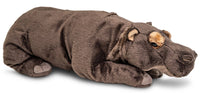 Uni Toys - Hippo lying down - 46 cm (length) - cuddly/plush toy - Guzzgoggs
