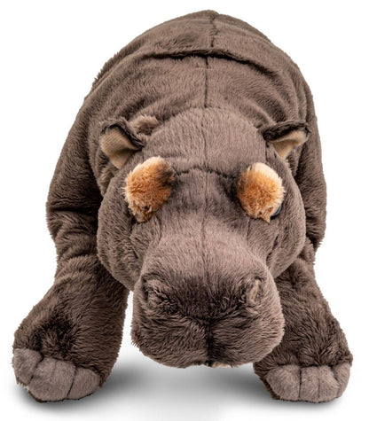 Uni Toys - Hippo lying down - 46 cm (length) - cuddly/plush toy - Guzzgoggs