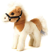 Uni Toys - Horse, standing, beige - white (without saddle) - cuddly/plush toy - Guzzgoggs