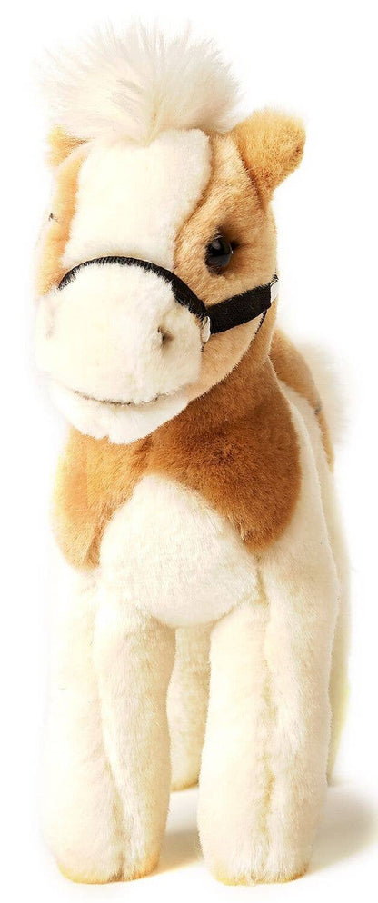 Uni Toys - Horse, standing, beige - white (without saddle) - cuddly/plush toy - Guzzgoggs