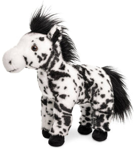 Uni Toys - Horse with black spots, standing - cuddly/plush toy - Guzzgoggs