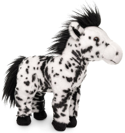 Uni Toys - Horse with black spots, standing - cuddly/plush toy - Guzzgoggs