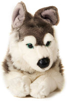 Uni Toys - Husky Lying Down - 40 cm Plush - Guzzgoggs