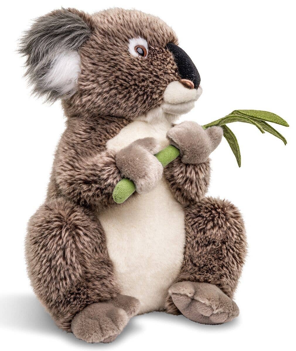 Uni Toys - Koala with Leaf - 30 cm (height) - Soft Plush Toy - Guzzgoggs