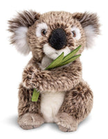 Uni Toys - Koala with leaf, sitting - 16 cm (height) - cuddly/plush toy - Guzzgoggs