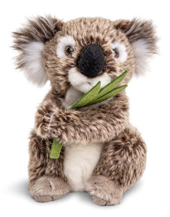 Uni Toys - Koala with leaf, sitting - 16 cm (height) - cuddly/plush toy - Guzzgoggs