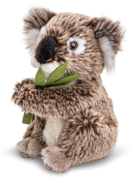 Uni Toys - Koala with leaf, sitting - 16 cm (height) - cuddly/plush toy - Guzzgoggs
