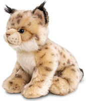 Uni Toys - Lynx cub, sitting - 22 cm (height) - cuddly/plush toy - Guzzgoggs
