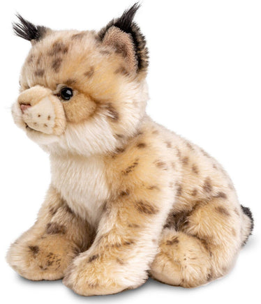 Uni Toys - Lynx cub, sitting - 22 cm (height) - cuddly/plush toy - Guzzgoggs
