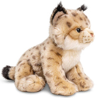 Uni Toys - Lynx cub, sitting - 22 cm (height) - cuddly/plush toy - Guzzgoggs
