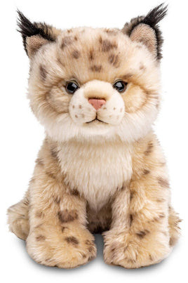 Uni Toys - Lynx cub, sitting - 22 cm (height) - cuddly/plush toy - Guzzgoggs