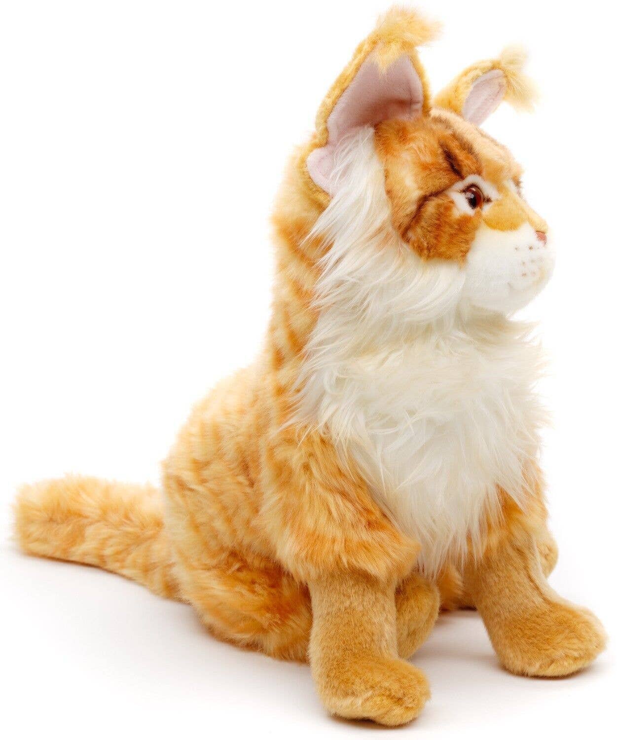 Uni Toys - Maine Coon Cat, Sitting (Brown) 32cm Plush - Guzzgoggs