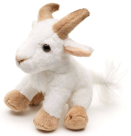 Uni Toys - Mountain Goat Plushie - 14 cm (length) - cuddly/plush toy - Guzzgoggs