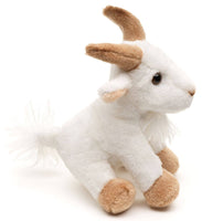 Uni Toys - Mountain Goat Plushie - 14 cm (length) - cuddly/plush toy - Guzzgoggs