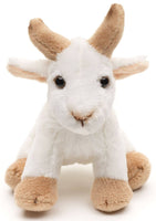 Uni Toys - Mountain Goat Plushie - 14 cm (length) - cuddly/plush toy - Guzzgoggs