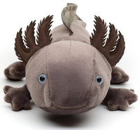 Uni Toys - Original Uni - Toys Axolotl (Brown - Grey) - Soft Plush Toy - Guzzgoggs