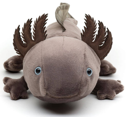 Uni Toys - Original Uni - Toys Axolotl (Brown - Grey) - Soft Plush Toy - Guzzgoggs