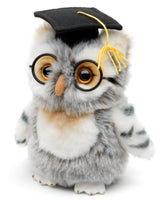 Uni Toys - Owl with doctor hat and glasses - cuddly/plush toy - Guzzgoggs