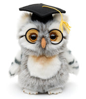 Uni Toys - Owl with doctor hat and glasses - cuddly/plush toy - Guzzgoggs