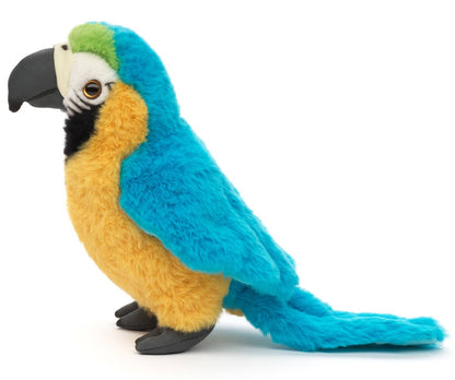 Uni Toys - Parrot (blue) - 20 cm (height) - Cuddle/Plush toy - Guzzgoggs