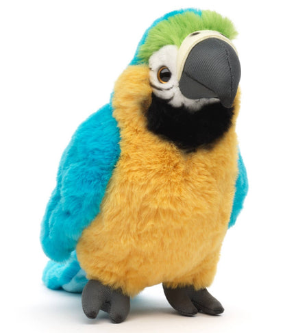 Uni Toys - Parrot (blue) - 20 cm (height) - Cuddle/Plush toy - Guzzgoggs