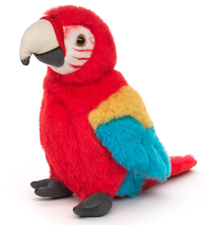 Uni Toys - Parrot (red) - 20 cm (height) - Cuddle/Plush toy - Guzzgoggs