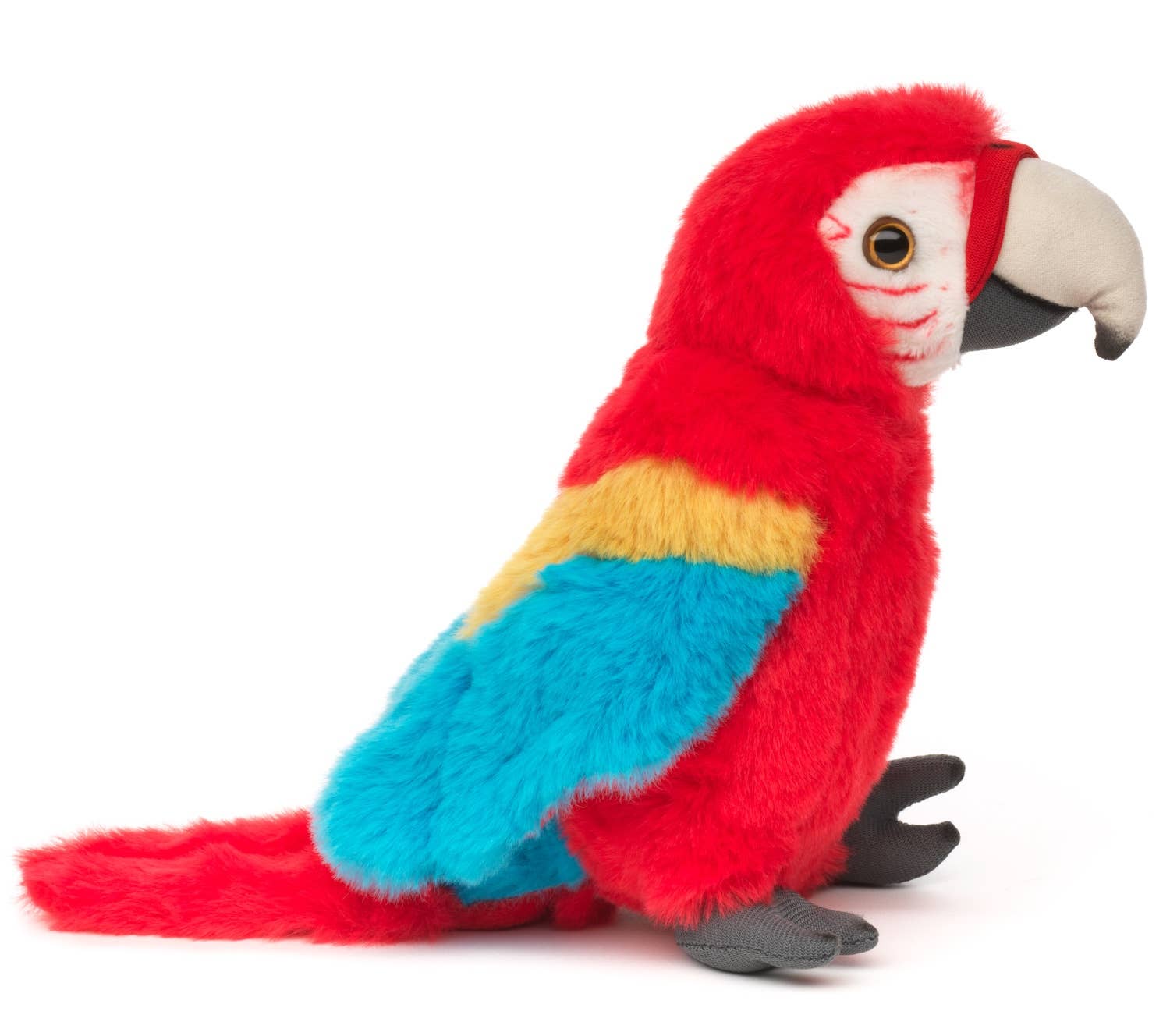 Uni Toys - Parrot (red) - 20 cm (height) - Cuddle/Plush toy - Guzzgoggs