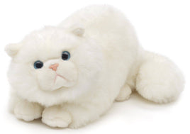 Uni Toys - Persian cat white, lying down - cuddly/plush toy - Guzzgoggs