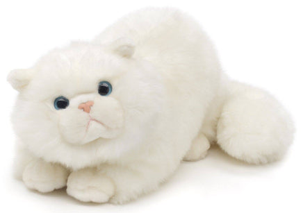 Uni Toys - Persian cat white, lying down - cuddly/plush toy - Guzzgoggs