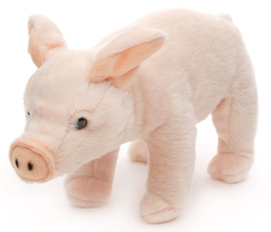 Uni Toys - Pink Piggy Piglet Standing 23cm Plush - Guzzgoggs