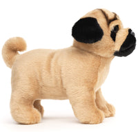 Uni Toys - Pug (without leash) - 26 cm - 'Uni - Toys Eco - Line' - Plush toy - Guzzgoggs