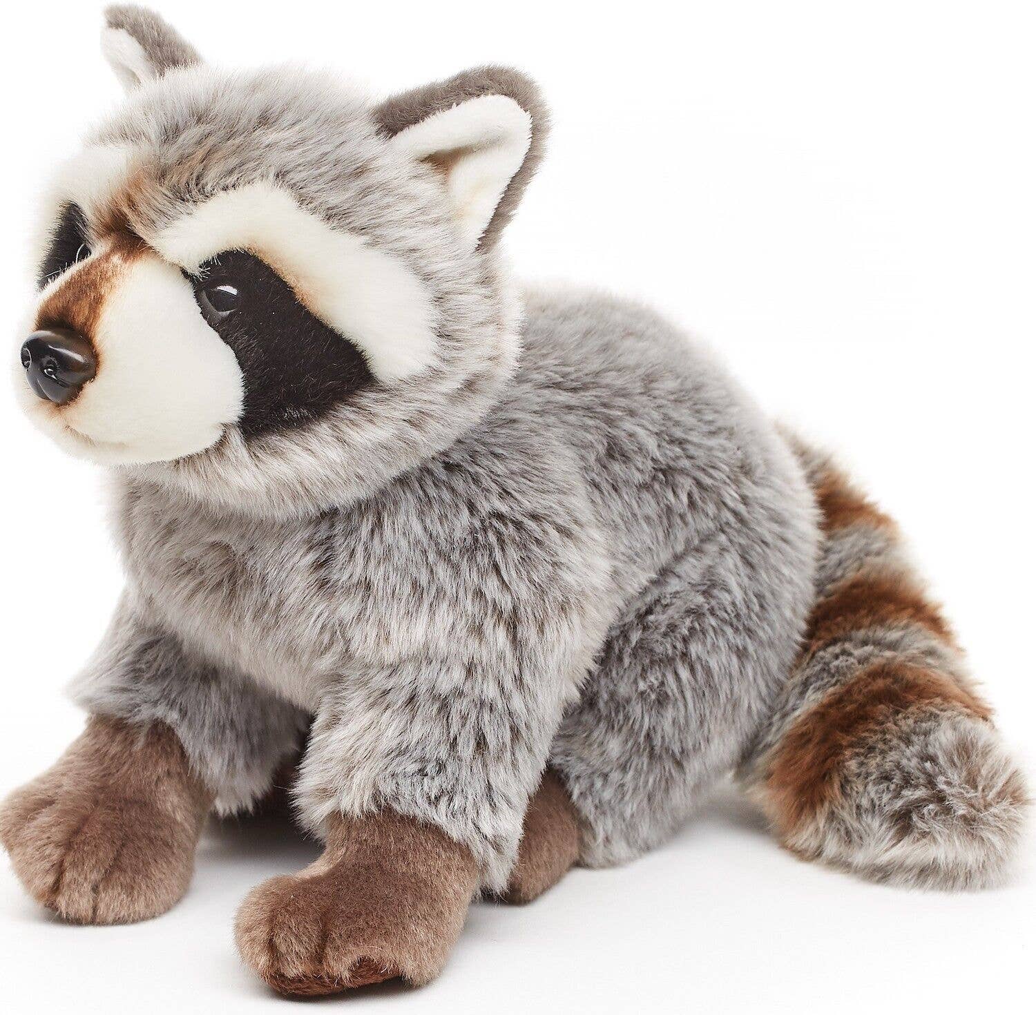 Uni Toys - Raccoon, sitting - 25 cm (length) - cuddly/plush toy - Guzzgoggs