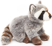 Uni Toys - Raccoon, sitting - 25 cm (length) - cuddly/plush toy - Guzzgoggs