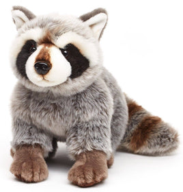 Uni Toys - Raccoon, sitting - 25 cm (length) - cuddly/plush toy - Guzzgoggs