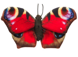 Uni Toys - Red butterfly (with loop) - 24 cm Soft Toy Plush - Guzzgoggs