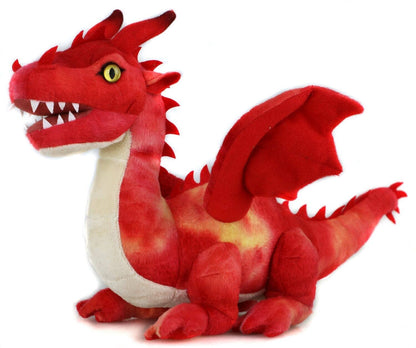Uni Toys - Red Dragon - 40 cm (length) - Soft Plush Toy - Guzzgoggs