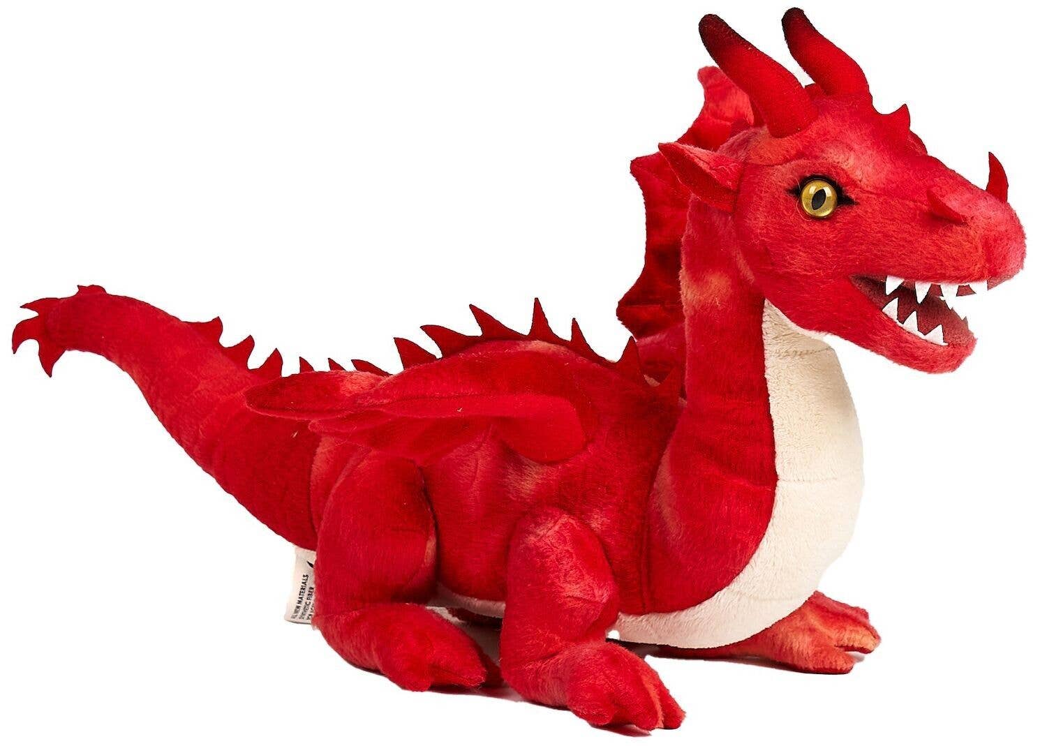 Uni Toys - Red Dragon - 40 cm (length) - Soft Plush Toy - Guzzgoggs
