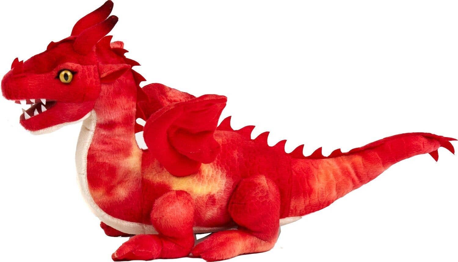 Uni Toys - Red Dragon - 40 cm (length) - Soft Plush Toy - Guzzgoggs