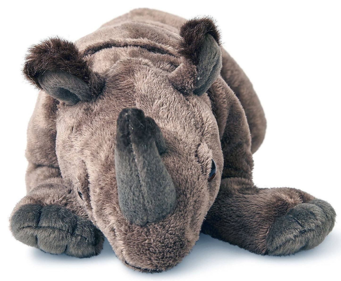 Uni Toys - Rhino Lying Down - 32 cm (length) - Soft Plush Toy - Guzzgoggs