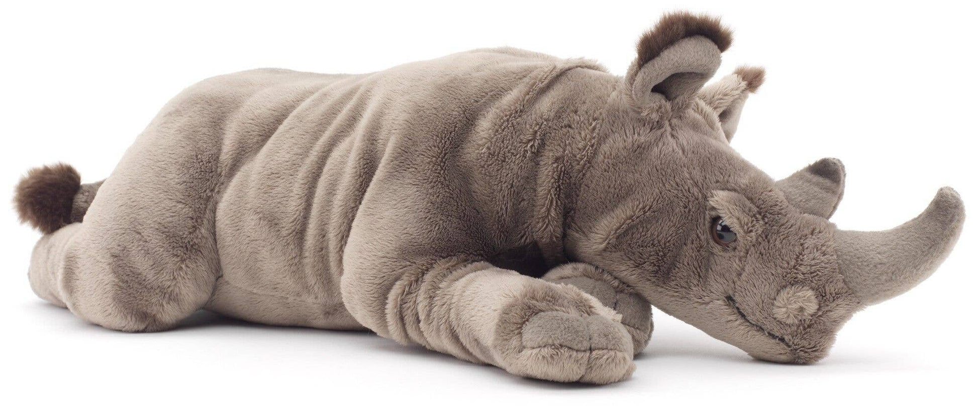 Uni Toys - Rhino Lying Down - 54 cm (Length) Plush - Guzzgoggs