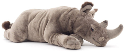 Uni Toys - Rhino Lying Down - 54 cm (Length) Plush - Guzzgoggs