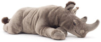 Uni Toys - Rhino Lying Down - 54 cm (Length) Plush - Guzzgoggs