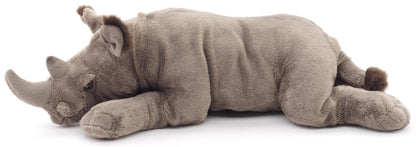 Uni Toys - Rhino Lying Down - 54 cm (Length) Plush - Guzzgoggs