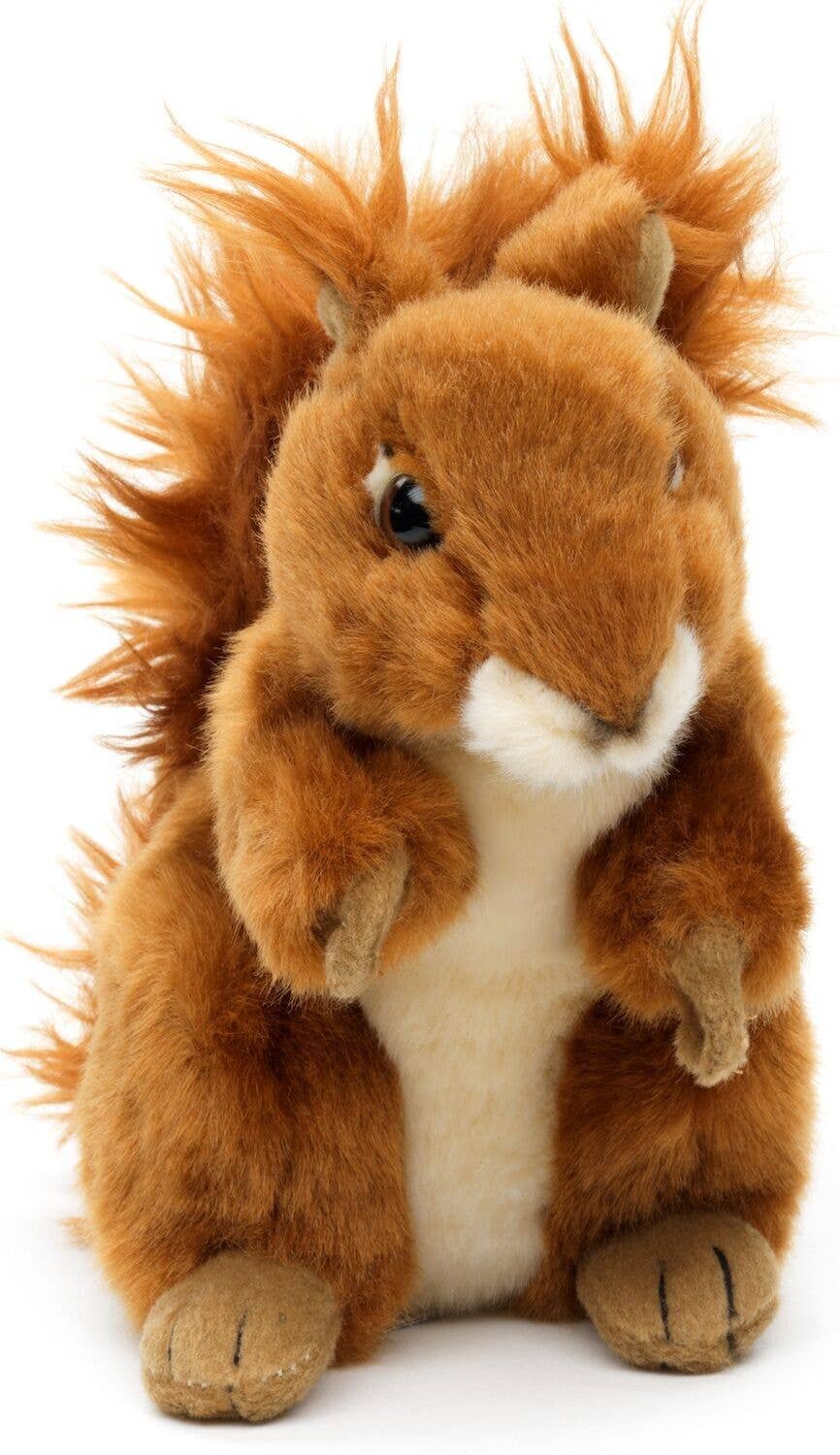 Uni Toys - Squirrel, standing - 17 cm (height) - Soft Plush Toy - Guzzgoggs