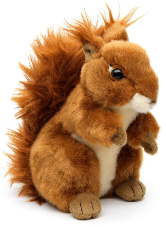 Uni Toys - Squirrel, standing - 17 cm (height) - Soft Plush Toy - Guzzgoggs