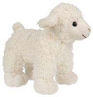Uni Toys - White lamb - 19 cm (length) - cuddly/plush toy - Guzzgoggs