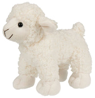 Uni Toys - White lamb - 19 cm (length) - cuddly/plush toy - Guzzgoggs