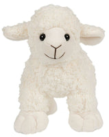 Uni Toys - White lamb - 19 cm (length) - cuddly/plush toy - Guzzgoggs