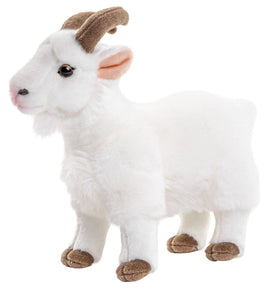Uni Toys - White mountain goat - 29 cm (length) - cuddly/plush toy - Guzzgoggs